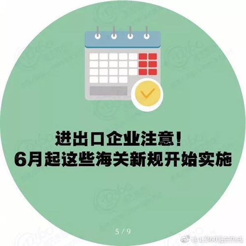6月起海关新规实施，进出口企业需重点关注